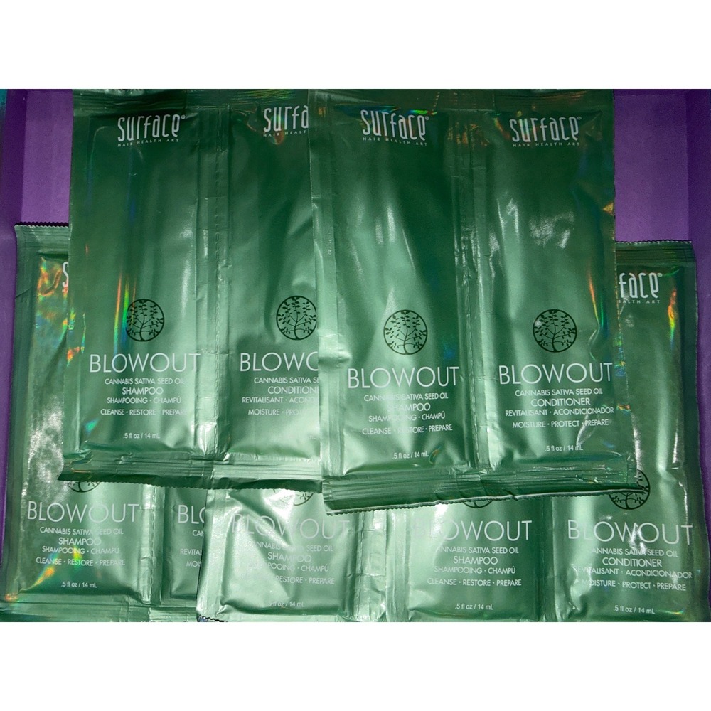 Surface Blowout Shampoo and Conditioner‎ hair care Travel Packets 5 sets